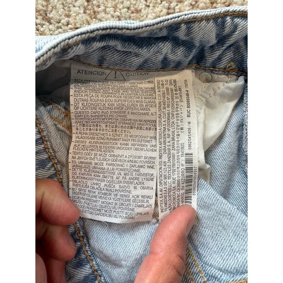 ZARA Light Blue Denim/Jean Long skirt, size women's Medium - Picture 11 of 11